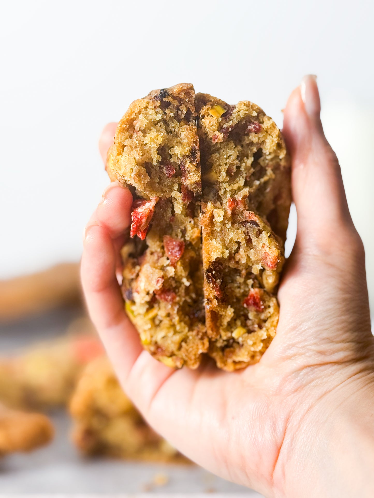 Pistachio Strawberry Cookie