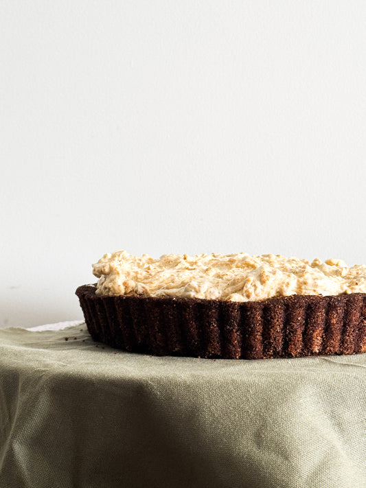 Hazelnut Praline Chocolate Tart