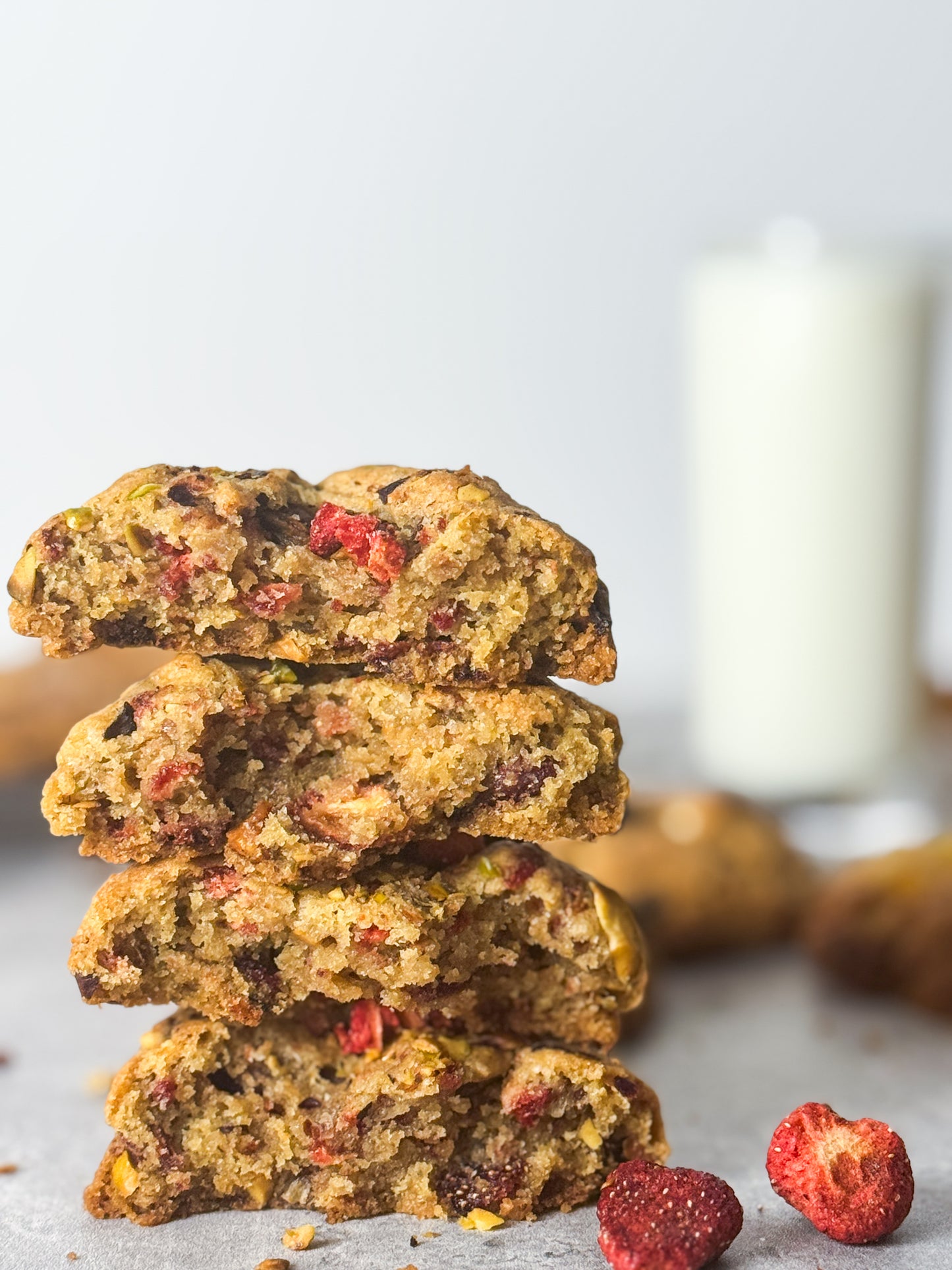 Pistachio Strawberry Cookie