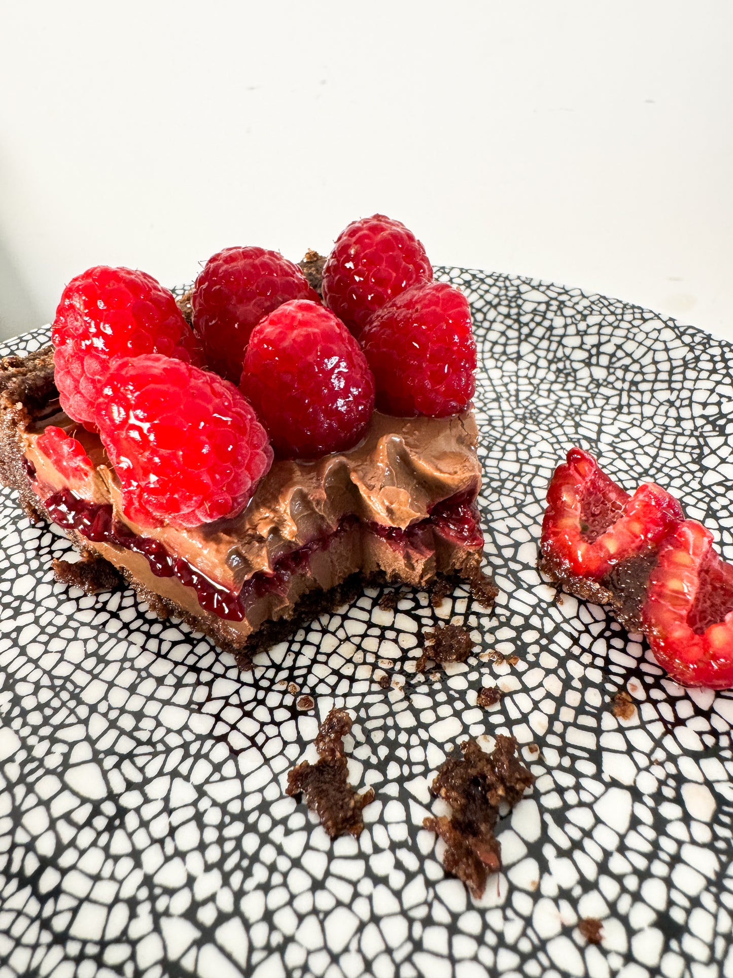 Raspberry Chocolate Tart